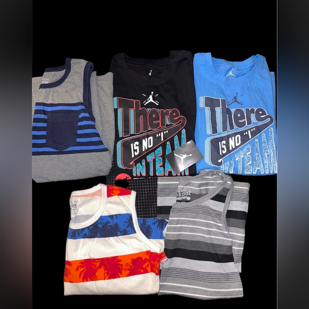 Lot of 5 boys tank tops new and like new items